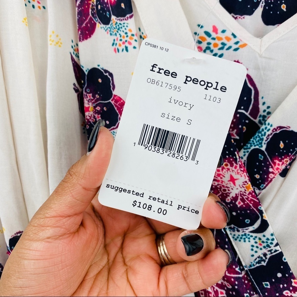 Free People Tuscan Floral Blouse - Picture 8 of 8